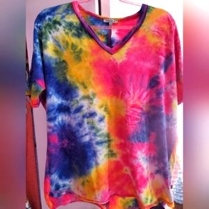 Boutique White Birch Set of 2 Tie Dye Shirts